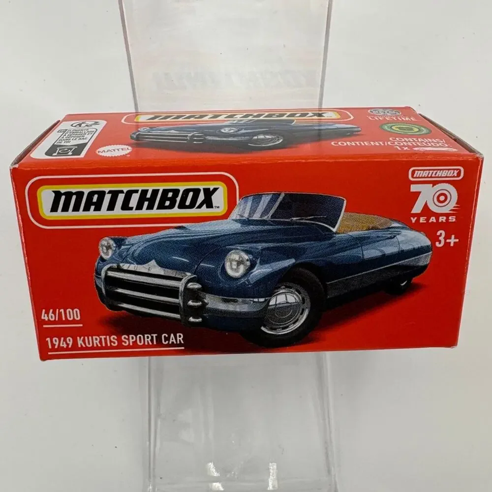 Matchbox Power Grabs 1949 Kurtis Sport Car 70 years